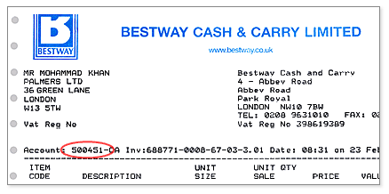 Bestway Sample Invoice